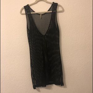 LF black Mesh Cover-up